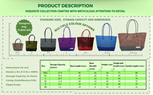 TLBAS-001/Designer Grocery Basket/Ecobags