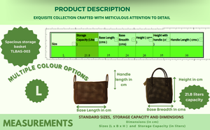 TLBAS-003/Handmade Multi-functional Japanese bike basket