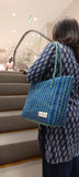 TLBAS-0023/Malligai-Straight line dual Colours Basket