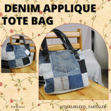 TLCB-0014/Denim Applique Tote bags