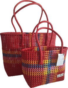 TLBAS-0017/Malligai multi-cross colour basket: medium for vibrant spaces