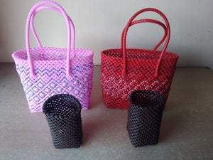 TLBAS-009/Handcrafted Sparkling diamond pattern baskets