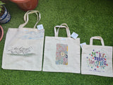 TLCB-005d/Cotton shopping Tote Bags-Hand Painted W/WO