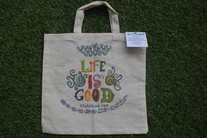 TLCB-005d/Cotton shopping Tote Bags-Hand Painted W/WO