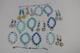 TLBDS-008/Beaded coloured combination of bracelets, anklets, earrings-set