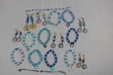 TLBDS-008/Beaded coloured combination of bracelets, anklets, earrings-set