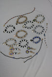 TLBDS-008/Beaded coloured combination of bracelets, anklets, earrings-set