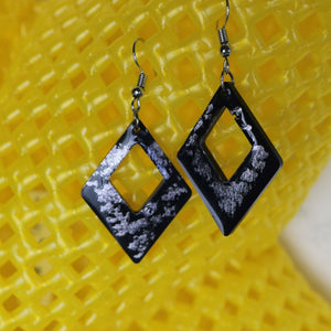 TLRJ-009/ square & triangle earrings - Thalir Leed®